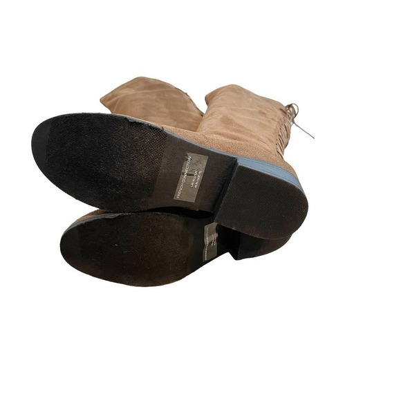 French Connection Jasper Lace-up Over The Knee Boots Brown Women's Size 6.5 - Picture 4 of 10